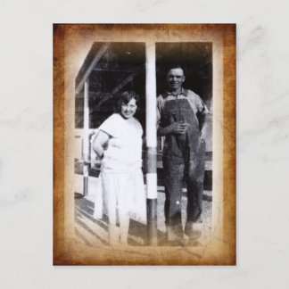 Cartão postal de fotografia antiga