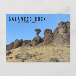 Cartão postal de fotografia Balanced Rock Idaho