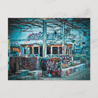 Cartão Postal de Fotografia de Fábrica Abandonada