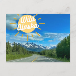 Cartão postal de Fotografia de Montanha no Alaska
