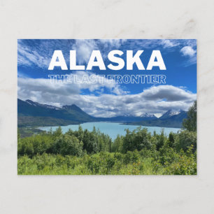 Cartão postal de fotografia em Alasca Mountain La