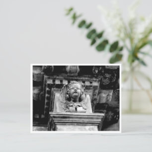 Cartão postal de fotografia em preto e branco de a