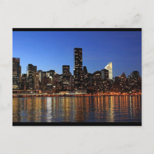 CARTÃO POSTAL DE FOTOGRAFIA NOTURNA DA PAISAGEM UR