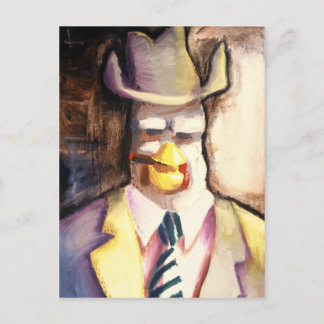 Cartão postal de frango gangster