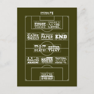 Cartão postal de futebol n.o 1