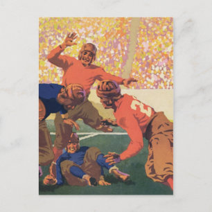 Cartão postal de futebol Vintage