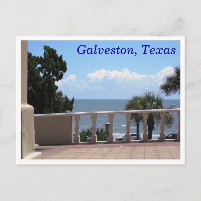 Cartão postal de Galveston, Texas (Frente)
