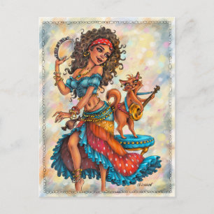 Cartão postal de Garotas Ciganas