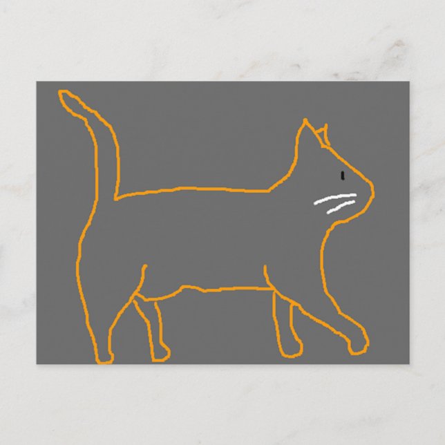 Cartão postal de gato (Frente)