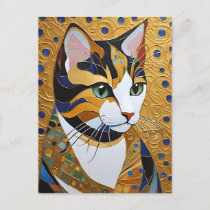 Cartão postal de Gato do Klimt