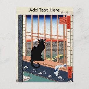Cartão Postal de Gato Preto
