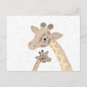 Cartão Postal de Girafa