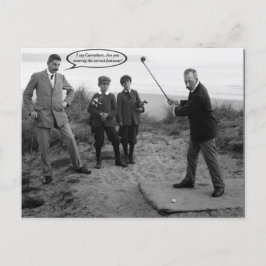 Cartão postal de Golfe da Funny Vintage