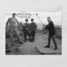 Cartão postal de Golfe da Funny Vintage