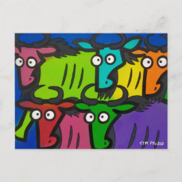 Cartão postal de GRAFITE WILDEBEESTS