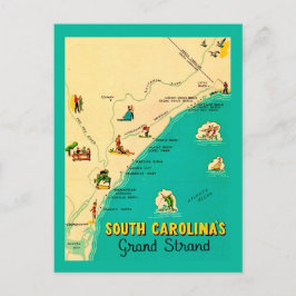 Cartão postal de Grand Strand da Carolina do Sul