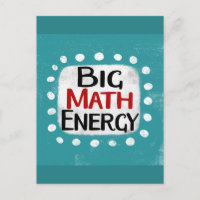 Cartão postal de grande energia matemática
