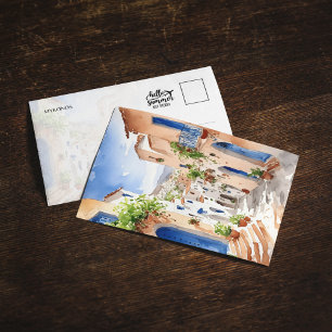 Cartão postal de Grécia do Mykonos