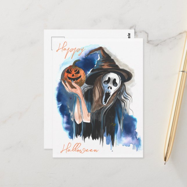Cartão postal de Halloween (Frente/Verso In Situ)