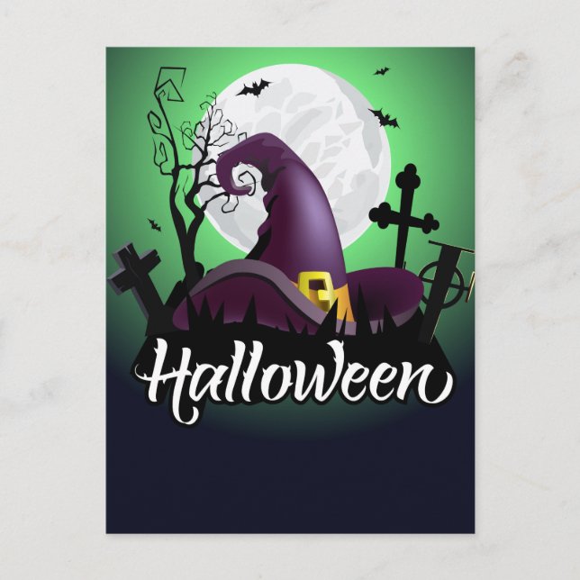 Cartão postal de Halloween (Frente)