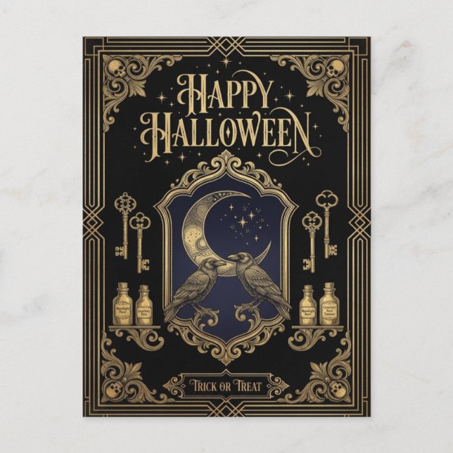 Cartão postal de Halloween  (Frente)