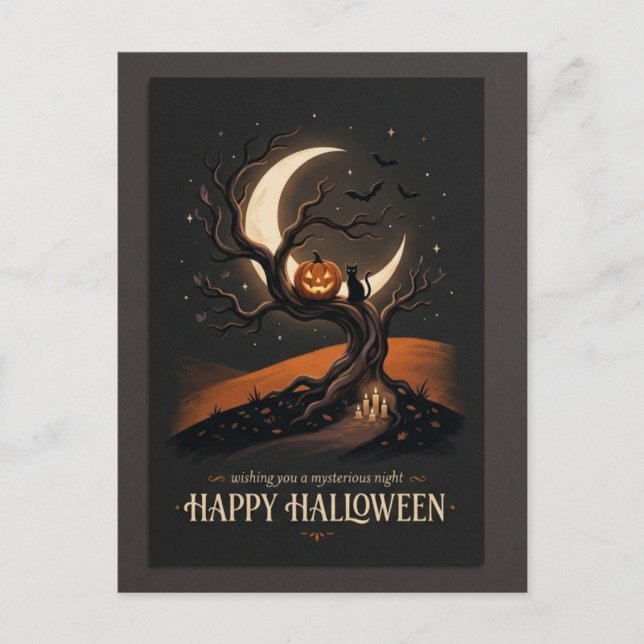 Cartão postal de Halloween (Frente)