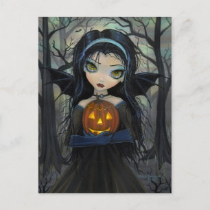 Cartão postal de Halloween de Vampiro Gótico das M