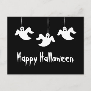 Cartão postal de Halloween dos Fantasmas Pendurado