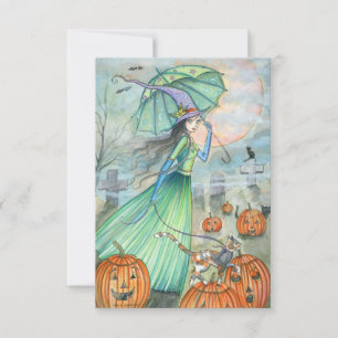 Cartão Postal de Halloween Passageiro