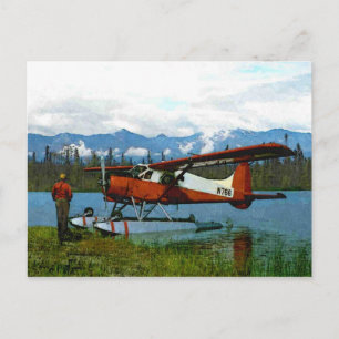 Cartão Postal De Havilland Beaver Floatplane