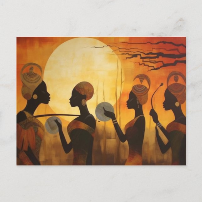 Cartão postal de herança africana (Frente)
