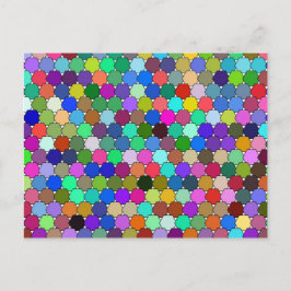 Cartão Postal de Hexágonos Deslocados