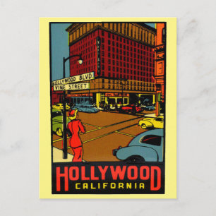 Cartão postal de Hollywood Califórnia