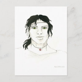 Cartão postal de homem indiano