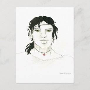 Cartão postal de homem indiano