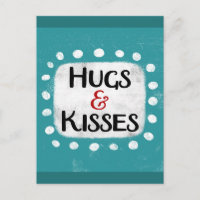 Cartão postal de Hugs e Kisses