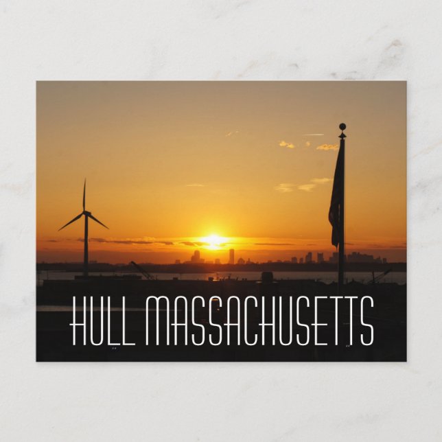 Cartão postal de Hull Massachusetts | Brad Hines (Frente)