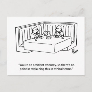 Cartão postal de humor de negócios "Percenters"