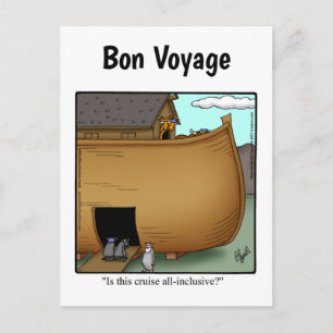 Cartão Postal de Humor de Viagem Divertido