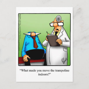 Cartão postal de humor engraçado de melhoras