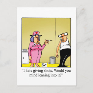 Cartão postal de humor engraçado para melhoras