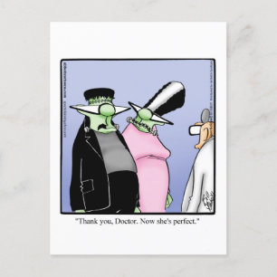 Cartão postal de Humor Hilário de Halloween