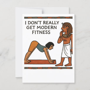 Cartão postal de humor Malhação egípcio engraçado