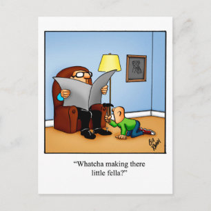 Cartão postal de humor pensando em você engraçado