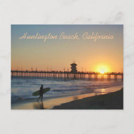 Cartão postal de Huntington Beach no Sunset