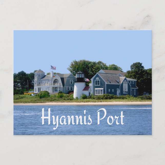 Cartão postal de Hyannis Port Massachusetts, Cabo  (Frente)