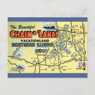 Cartão postal de Illinois - Cadeia de Lagos