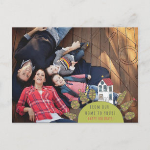 Cartão postal de ilustração da Casa Natal