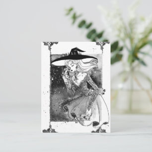 Cartão Postal de Ilustração de Cartas de Tarot de