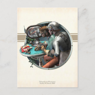 Cartão postal de Ilustração Telemedicina
